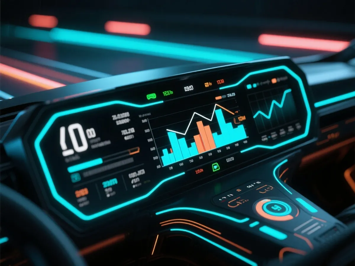 极速赛车走势图数据面板示意图